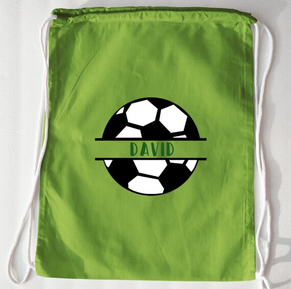 Soccer Drawstring Bag Soccer Bag Personalized Soccer Bag Etsy