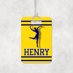 Etiqueta de ballet personalizada, etiqueta de bolso personalizada, etiqueta de bailarín, regalo para recital de baile, regalo para bailarines, etiqueta de equipaje de ballet, regalo de ballet