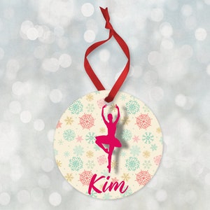 Ballet Ornament, Ballerina Ornament 2024, Personalized Christmas Ornament, Personalized Ballet Ornament, Kids Ornament