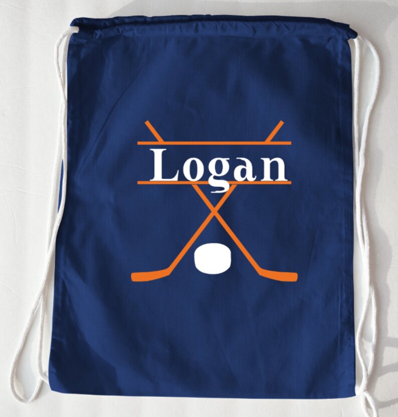 Ice Hockey Drawstring Bag Personalized Ice Hockey Bag Ice Etsy
