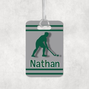 Field Hockey Bag Tag, Personalized Field Hockey Bag Tag, Acrylic Bag Tag, Team Gifts, Hockey Team Gift, Hockey Coach Gift, Personalized