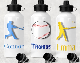 Personalized Baseball Water Bottle | Team Gift, 20 oz Aluminum