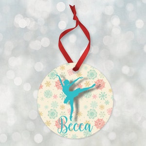 Ballerina Ornament, Ballet Team Ornament 2024, Personalized Christmas Ornament, Personalized Ballerina Ornament, Kids Ornament