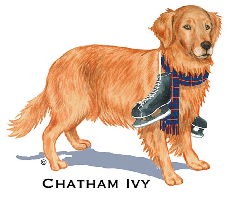 Preppy Dog Preppy Sticker Dog Sticker Car Sticker Golden Retriever Sticker Large Oval Laptop Sticker