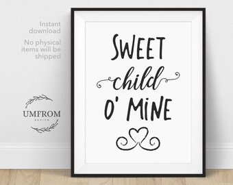 Download Sweet child of mine | Etsy