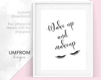 makeup print etsy
