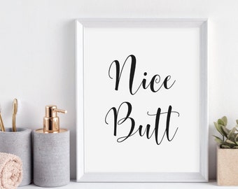 Funny bathroom art | Etsy