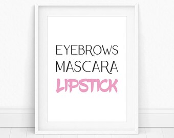 makeup print etsy