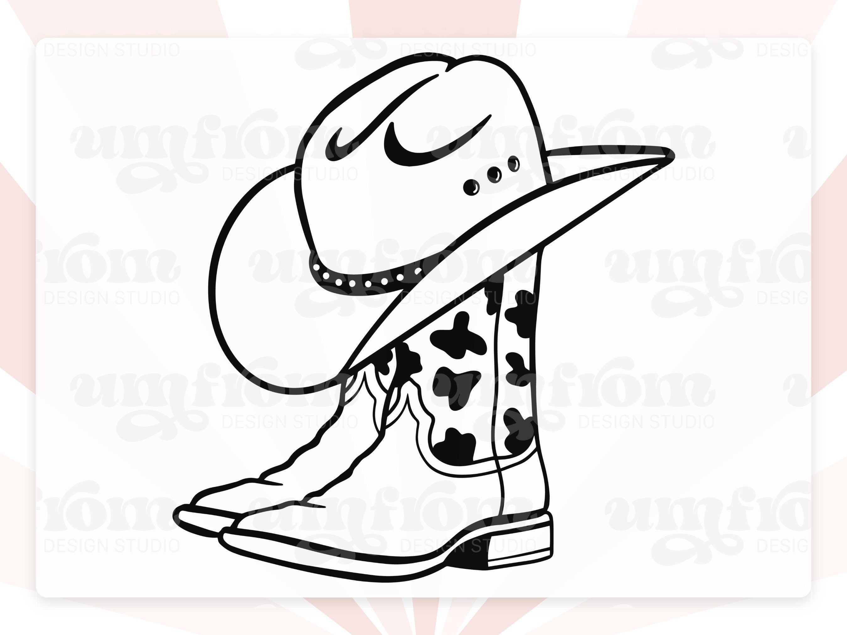 Black Cowboy Hat Cowboy Boots Clipart, Cowboy Boot Clipart, Clip Art ...