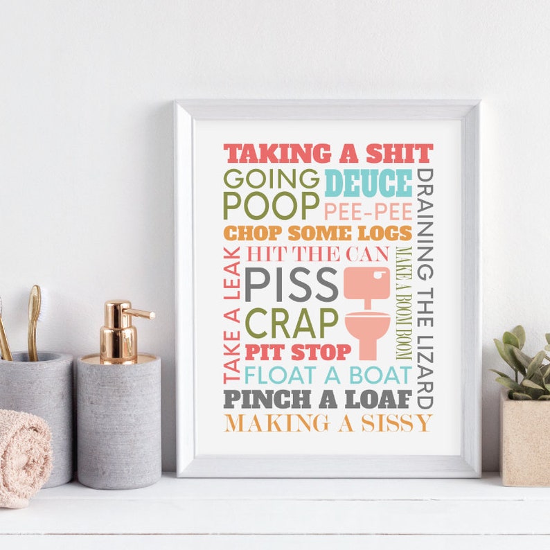 Lustige Badezimmer Dekor, Badezimmer-Wand-Dekor, lustige Badezimmer Zeichen, Badezimmer-Dekor-Ideen, Bad Art Wandbilder für Toiletten, UM1057 Lustige Badezimmer Dekor, Badezimmer-Wand-Dekor, lustige Badezimmer Zeichen, Badezimmer-Dekor-Ideen, Bad Art Wandbilder für Toiletten, UM1057