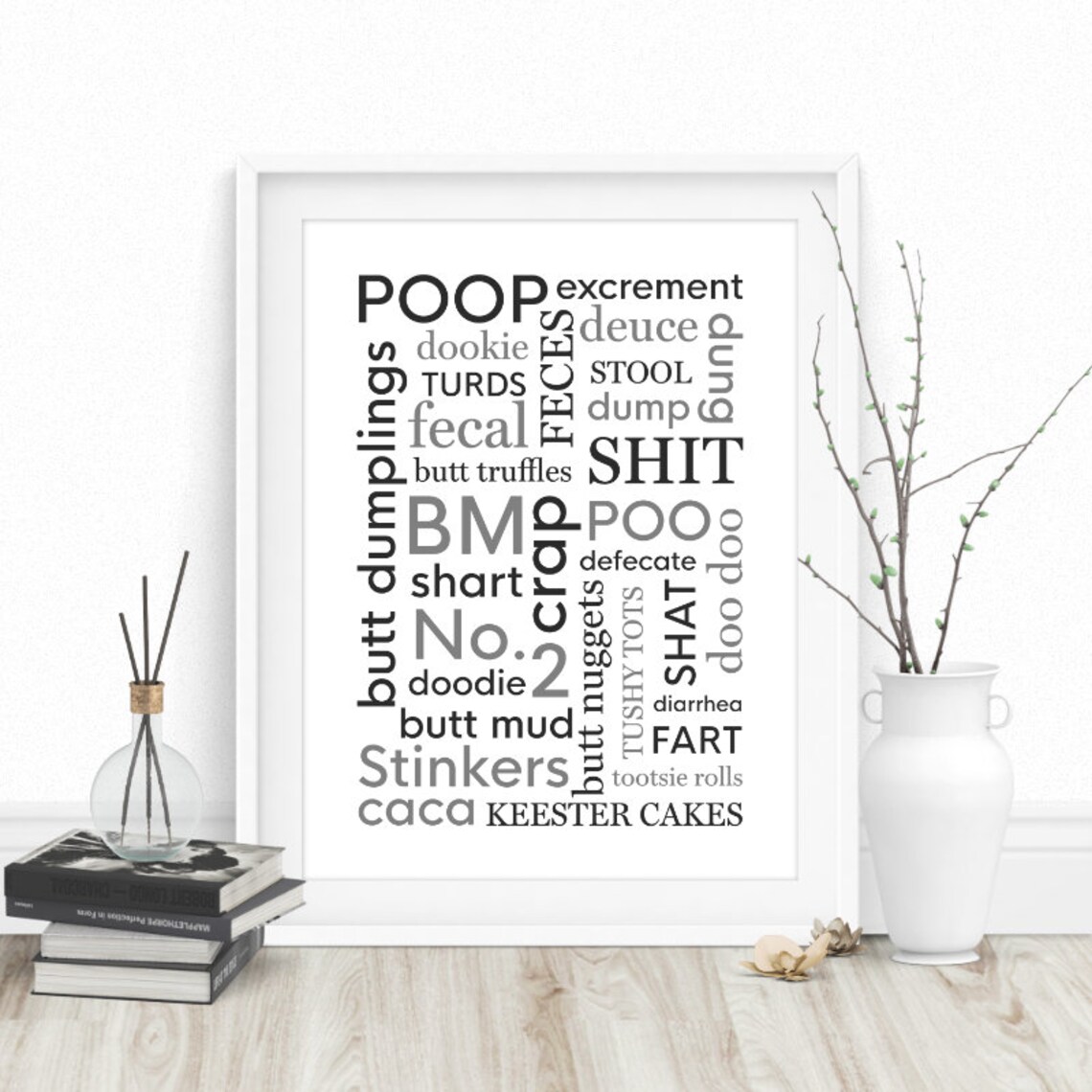 Bathroom Printable Funny Bathroom Art Bathroom Poster Funny Etsy