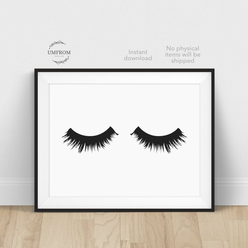Eyelash / Eyelashes / Eyelashes Poster / Eyelash Print / | Etsy