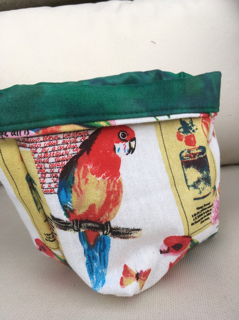 Fabric Storage Containers Fully Lined. 100% Cotton and Cotton - Etsy