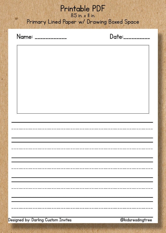 Primary Paper With Picture Box Free Primary Paper With Picture Box 