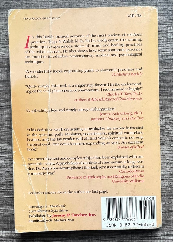 洋書 The SPIRIT of SHAMANISM The Spirit of Shamanism | Roger Walsh |1990 - Etsy