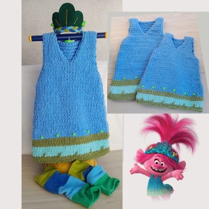 Handmade Princess Poppy costume, Trolls Band Together outfit for birthday party