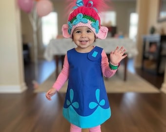 princess poppy tutu dress POPPY, Poppy Dress, Princess Poppy Tutu Dress, Birthday Tutu Dress, Poppy  Tutu, Trolls Tutu Dress, Trolls Birthday, Poppy Birthday