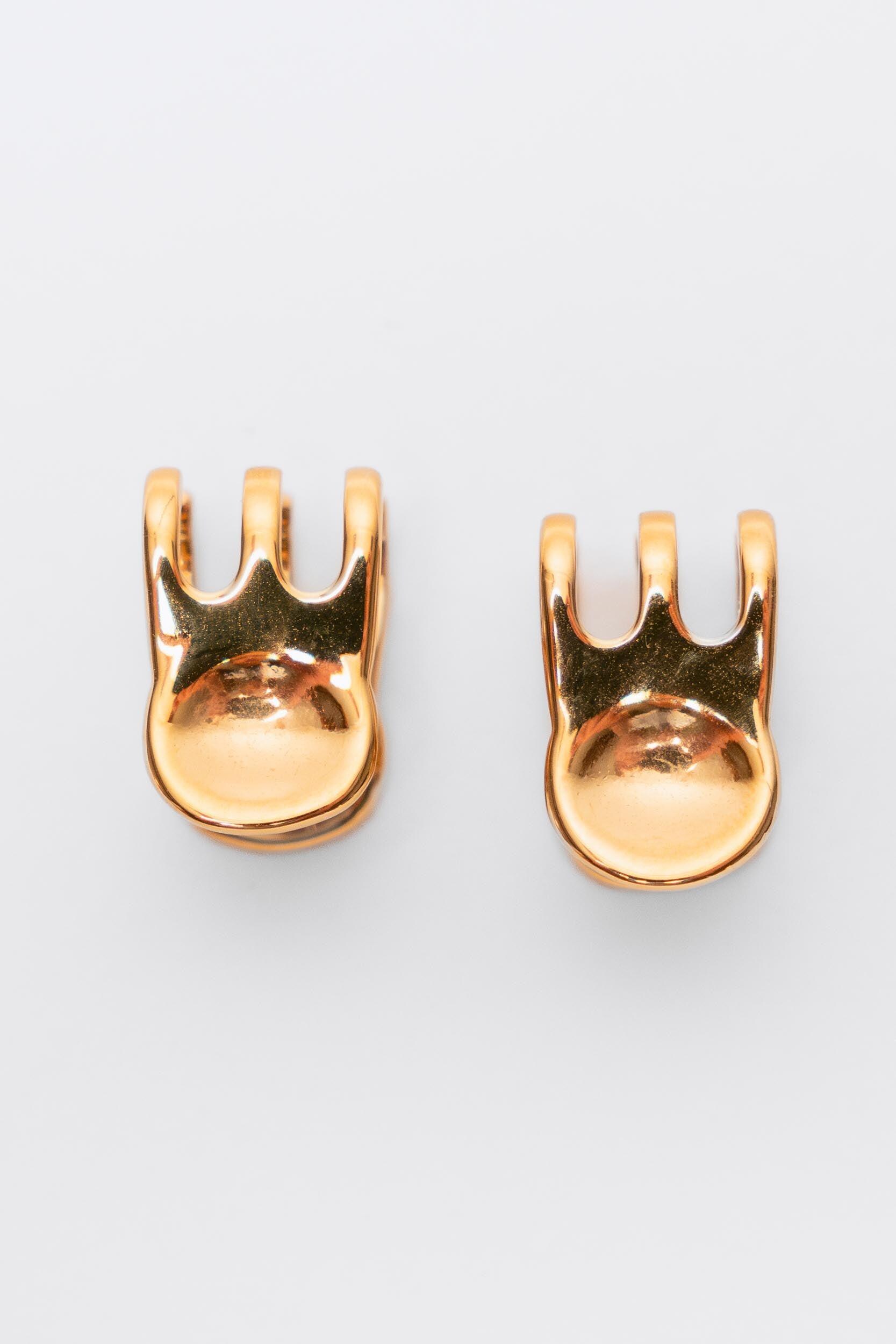 Dot claw hoop earrings clearance