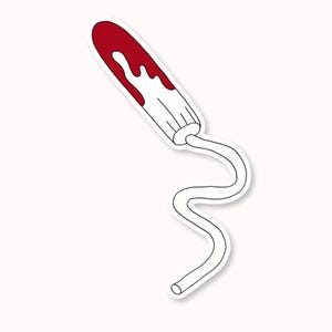Tampon adhésif sanglant / 3" x 1,8"