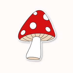 Sticker champignon / 2,3" x 3"