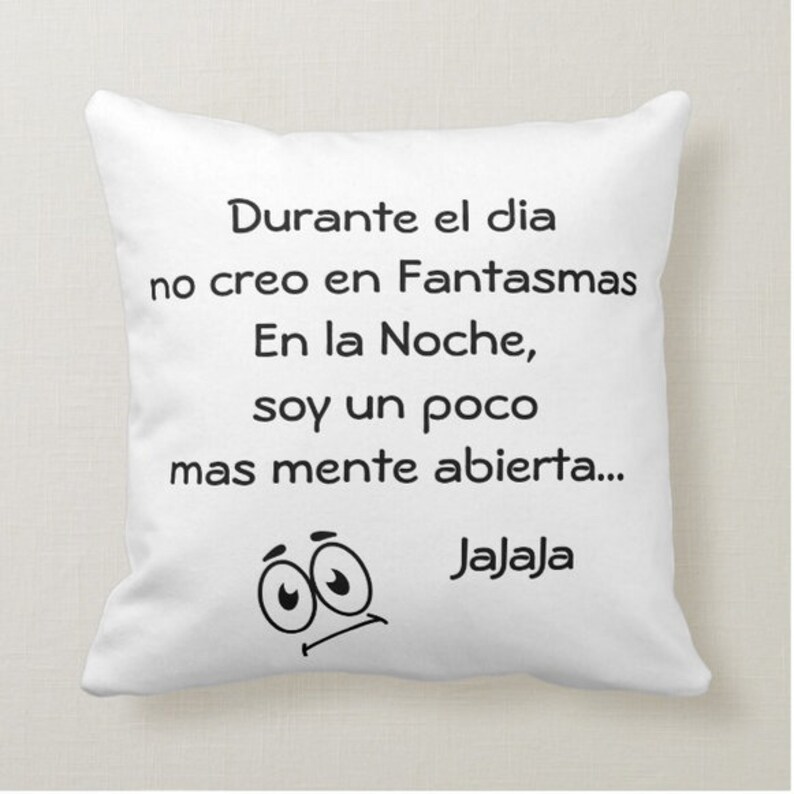 Spanish Humor Accent Pillow Funny Spanish Pillow Fantasma Etsy