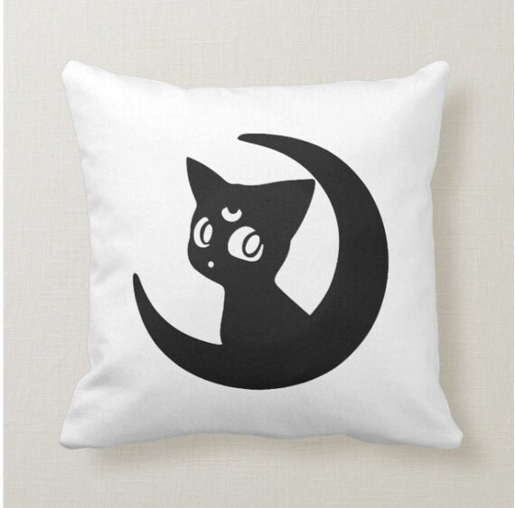 Sailor Moon S Luna Luna Cartoon Sailormoons Luna Cat Etsy