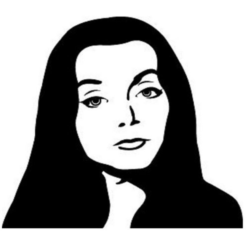 Addams bumpe Classic tv show The Addams Family Morticia Addams accessories Addams family sticker Morticia decal Morticia Addams Chaos