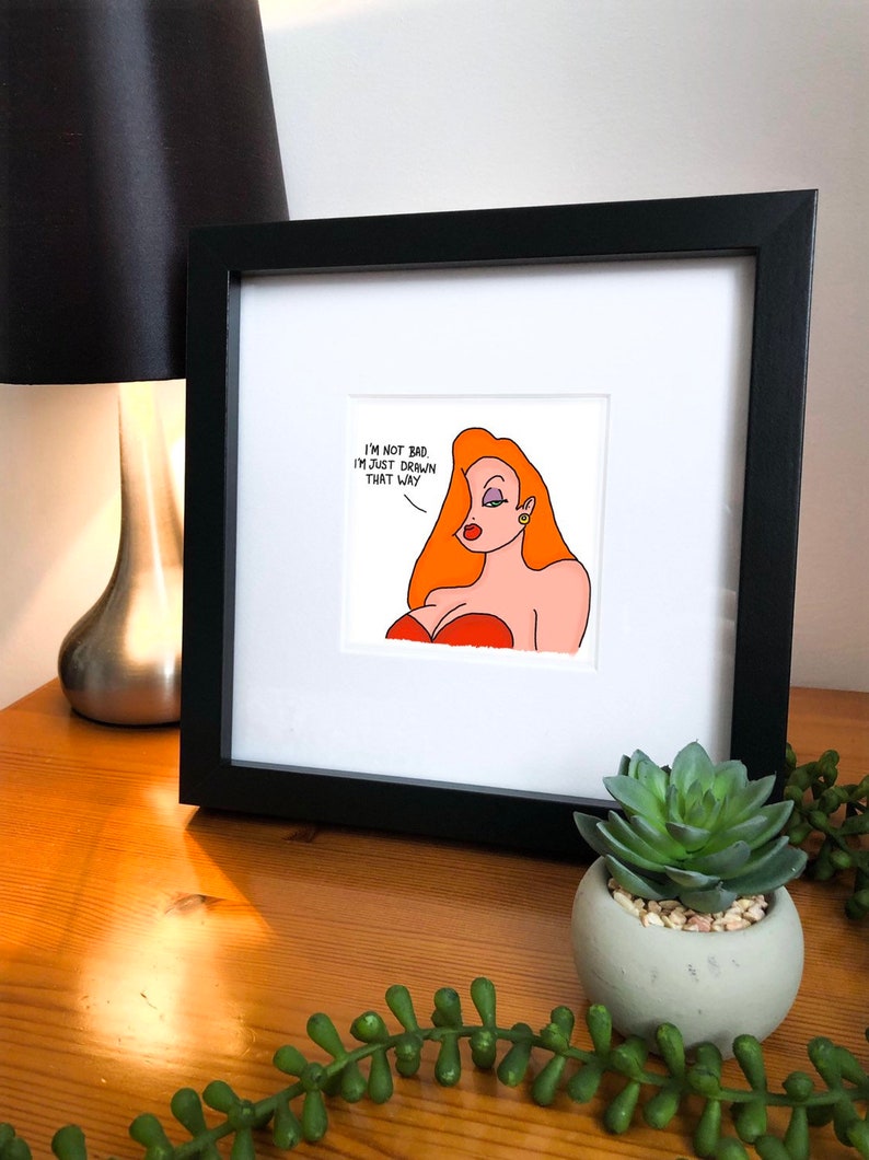 Jessica Rabbit Art im Not Bad Im Just Drawn That Etsy