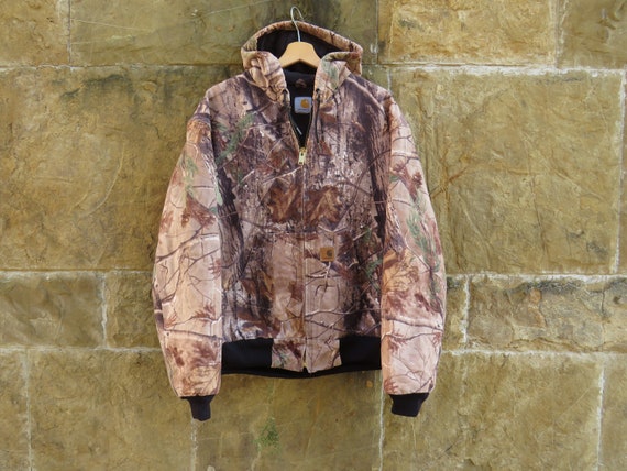90s CARHARTT Realtree Camo Hooded Jacket (size L)