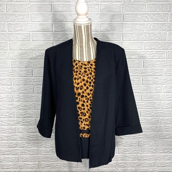 Vintage Kathie Lee Collection Leopard Top Blazer - image 1