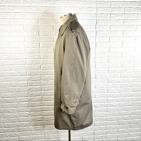 Vintage Oleg Cassini Mens Grey All Weather Coat Gem