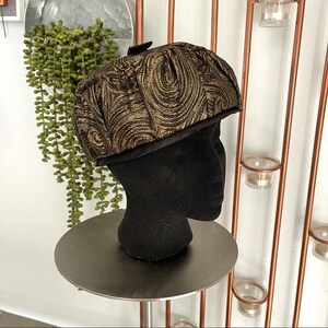 Vintage Union Made Cloche Hat Black Straw - Etsy display picture 2