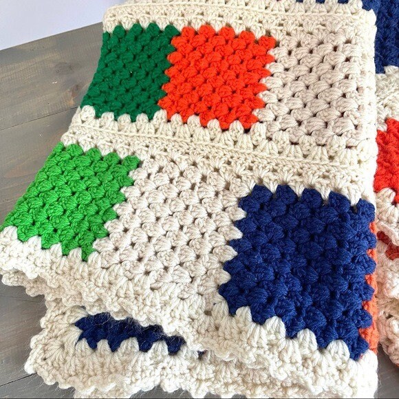 Couverture 130x170cm Tricotée Gland Jetés De Lit Couleur Pied-De-Poule