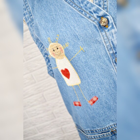 Vtg 80s Cabin Creek Embroidered Denim Vest Etsy