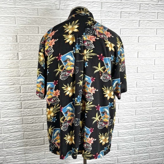 Vintage NorthCrest Hawaiian Print Button Up Shirt… - image 6