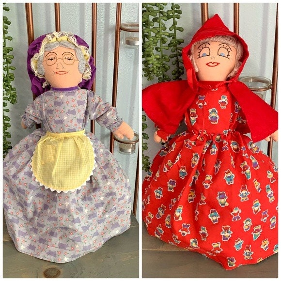 Poupée transformable fait main - Le petit chaperon rouge - Jeux & Jouets