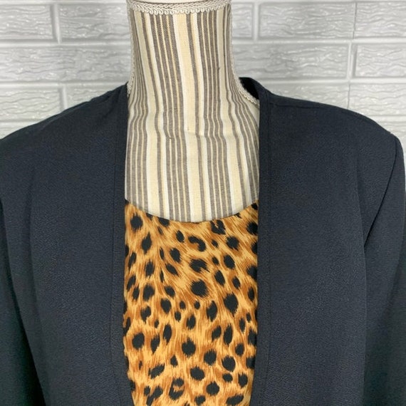 Vintage Kathie Lee Collection Leopard Top Blazer - image 6