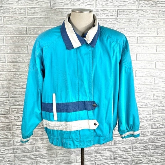 Vintage Northcrest Mens Blue White Lightweight Jacket Size - Etsy