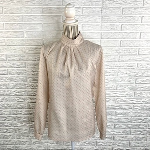 Vintage New Fashion Mock Turtleneck Blouse