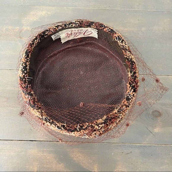 Vintage Valerie Modes Pillbox Hat Union Made Hat - Etsy display picture 3