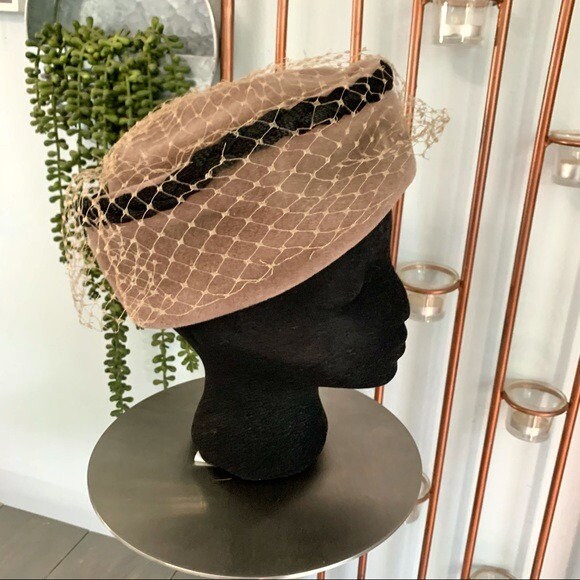 Vtg Jo Lyn Original Elegance Toque Netted Wool Hat - Etsy display picture 3