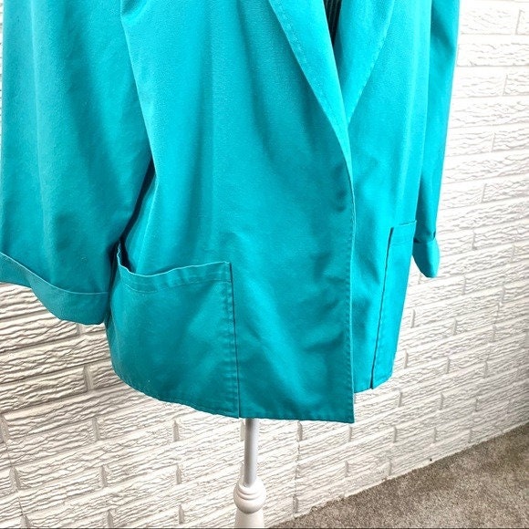 Vintage Koret Teal Blue Blazer Jacket - Etsy