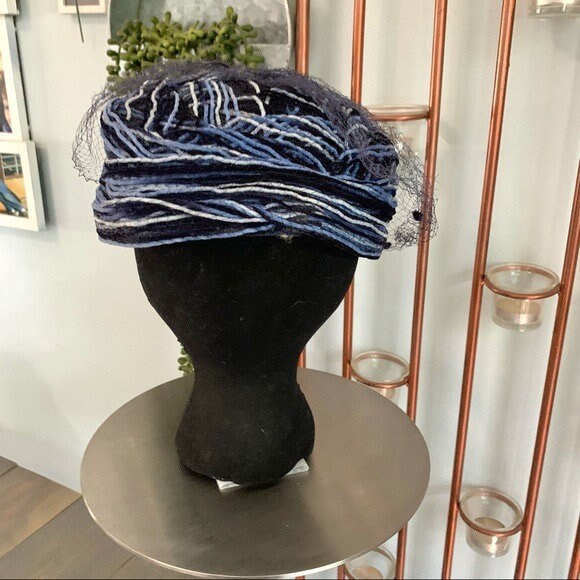 Vintage Maxine Hats Union Made Toque Netted Hat Union City Pocket Hat – Bart Bridge main image 4