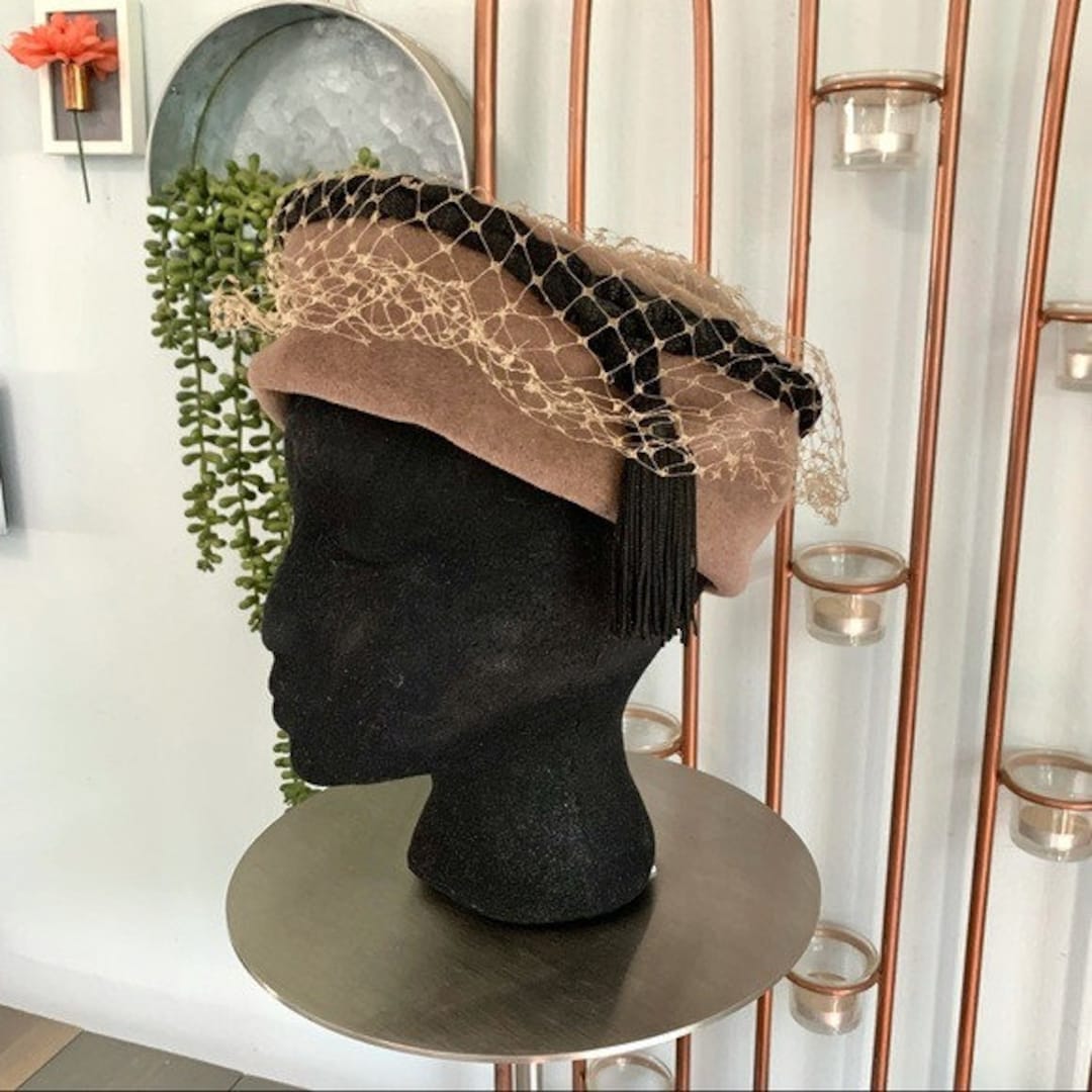 Vtg Jo Lyn Original Elegance Toque Netted Wool Hat - Etsy display picture 1