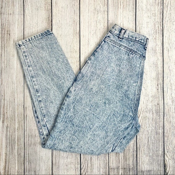 Vintage High Waisted Denim Tapered Leg Mom Jeans | Etsy