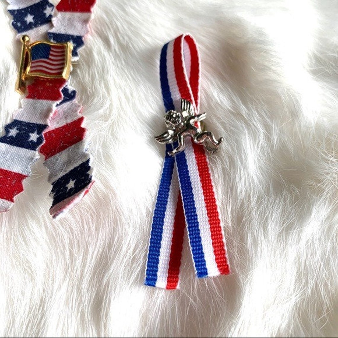 Vintage Patriotic Ribbon Brooches Bundle - Etsy