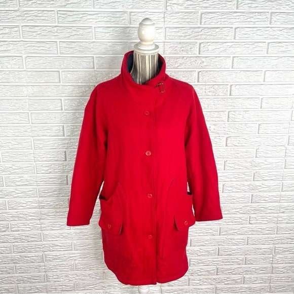 High Collar Coat - Etsy