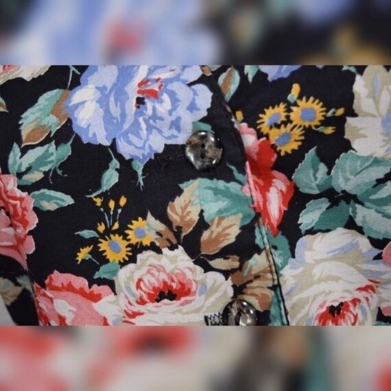 Vintage 90s Best American Clothing Floral Vest Mu… - image 4