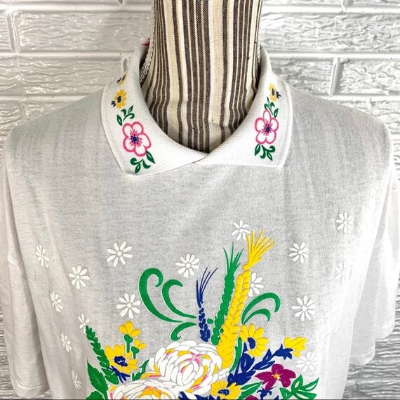 Vintage Blair Floral Collared Shirt - image 2