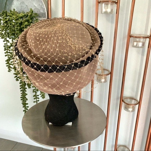 Vtg Jo Lyn Original Elegance Toque Netted Wool Hat Vtg Jo Lyn Original Elegance Toque Netted Wool Hat - Etsy main image 2